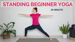 20 min Standing Yoga For Beginners  Back To Basics  Beginner Hatha Yoga [upl. by Ajnek125]