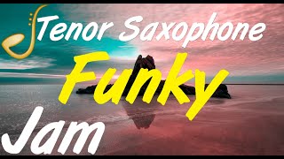 Funky Tenor Saxophone Backing Track Jam in E Minor  Improvisation [upl. by Ellehctim226]