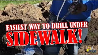 How to Dig Under a Sidewalk the EASY WAY [upl. by Alicec]