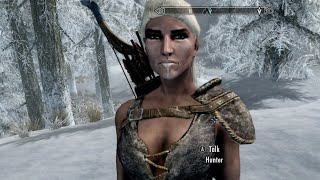 Helping a Huntress in Skyrim [upl. by Obidiah]