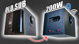 DIY 200W Active Subwoofer from Old Logitech Subwoofer [upl. by Larkin]