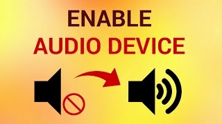 How to Enable Audio Device in Windows 7 [upl. by Enaerb]