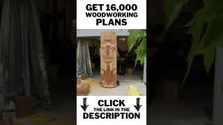 Woodworking Tips and Tricks — Totem Pole Carving shorts [upl. by Dust]