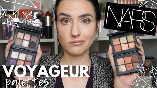 NARS Voyageur Palettes  Swatches of all 4 Palettes  Tutorial [upl. by Reginald]