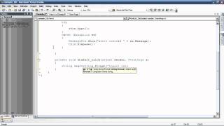 Using ADONet C with SQL Server 2008 [upl. by Kcarb587]