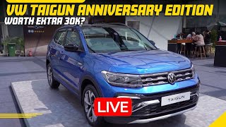 Volkswagen Taigun Anniversary Edition  What are the New Changes [upl. by Yodlem]