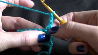 Start a Double Crochet Afghan  Blanket Tutorial [upl. by Llerrit637]