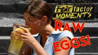 Fear Factor Moments  Eat Ostrich Egg [upl. by Magena]