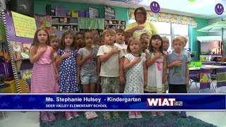 Daily Pledge Ms Stephanie Hulseys Deer Valley Elementary Kindergarten Class [upl. by Baese]