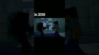 Minecraft Animations 2023 vs 2018 [upl. by Tremml]