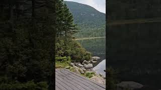 A view of Lonesome Lake hiking mountains nature fishing naturevlog [upl. by Attoynek]