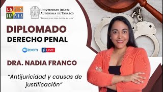 Dra Nadia Franco  Antijuricidad y causas de justificación [upl. by Ayvid997]