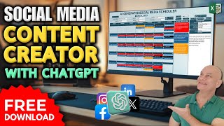 How To Create An AIGenerated Social Media Content Calendar  Free Download [upl. by Dibru]