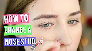 How To Put In amp Take Out A Nose Stud [upl. by Eiten]