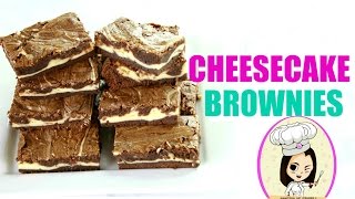 CHEESECAKE BROWNIES SUPER FACIL  Cooking By Michela [upl. by Ulla]