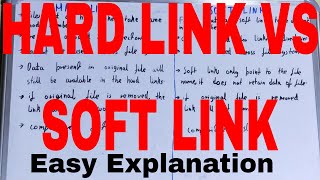 Hard Link vs Soft LinkDifference between hard link and soft linkHard link and soft link difference [upl. by Htebaras]