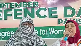 Defence Day 6th September2024Govt College for Women11F New Karachi [upl. by Ivers]