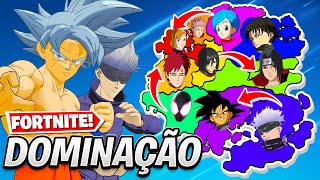 FORTNITE DOMINAÇÃO QUAL ANIME DOMINA A ILHA [upl. by Aylmer]