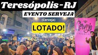 TERESÓPOLISRJ FRIO EVENTO SERVEJA CERVEJA E MUITOS TURISTAS NA CIDADE [upl. by Natsyrt]