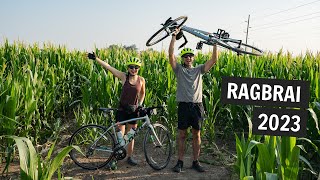 We biked 500 MILES across IOWA Our 50th STATE  RAGBRAI 2023 [upl. by Sabir76]