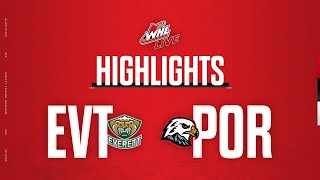 Everett Silvertips at Portland Winterhawks 15  WHL Highlights 202324 [upl. by Nyvrem]