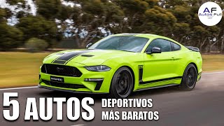 5 Autos Deportivos Más Baratos de América Latina  Ford Mustang 🔥🔥 [upl. by Ariem]