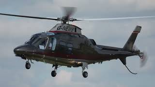 AW109 GNEWB  AT THE GOODWOOD AIRFIELD 1372024  FESTIVAL OF SPEED VISITOR [upl. by Atineb935]