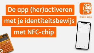 Activeren App met je identiteitsbewijs met NFCchip  Digitaal bankieren Hoe werkt het  ING [upl. by Annodahs]