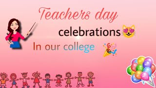 TEACHERS DAY CELEBRATION S😍🥵teachersday celebration content [upl. by Harihs]