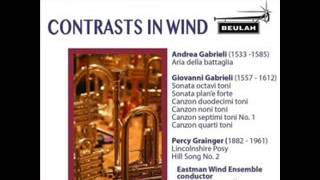 Lincolnshire Posy  Percy Aldridge Grainger Eastman Wind Ensemble [upl. by Yrffoeg]