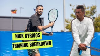 Nick Kyrgios Elite Tennis Training Breakdown Court Practice amp Gym [upl. by Marcos]