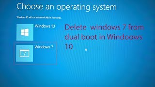 How to remove one windows from dual boot system [upl. by Nicram971]