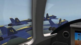 XPlane 10  KC130 Refuel Probe amp Blue Angels quotDiamond Formationquot [upl. by Niuq868]