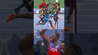 Noah Lyles conquista los 100 metros planos en París 2024 y es el hombre más veloz del mundo [upl. by Bartram]