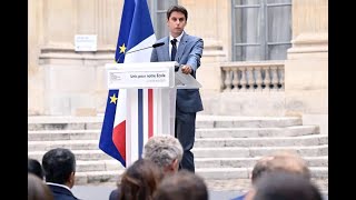 Dissolution de l’Assemblée Gabriel Attal scotché par l’appel d’Emmanuel Macronv [upl. by Yelkrab497]