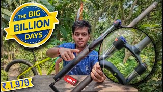 Suspension Fork Unboxing  Stunt Riding  Aluminum Alloy Crown mtb cycling bicycle aboutMTB ​ [upl. by Eioj]