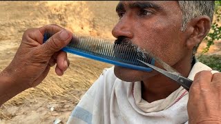 ASMR Fast Hair Cutting With Barber Old Part 1ASMR SHAMS [upl. by Drofxer]