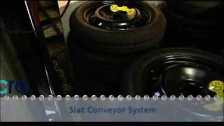 Automatic unloading of tyrewheel assemblies  Ancra Systems [upl. by Aivull]