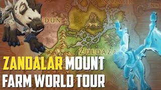 WoW Mount Farm World Tour — Zandalar Battle for Azeroth [upl. by Angelika]