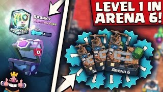 MIT LEVEL 1 IN ARENA 6  LEGENDARY FORTSCHRITT  Clash Royale [upl. by Oiceladni918]