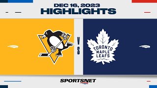 NHL Highlights  Penguins vs Maple Leafs  December 16 2023 [upl. by Seravat]