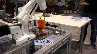 Puma 260 teleoperated with Leap Motion [upl. by Noakes]