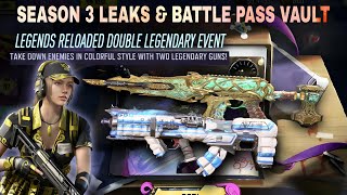 New Codm Season 3 leaks 2024  Double Legendary Event  Codm Season 3 Battle pass Vault Leaks 2024 [upl. by Tan]