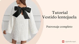 Vestido de lentejuela Tutorial patronaje [upl. by Whitten]