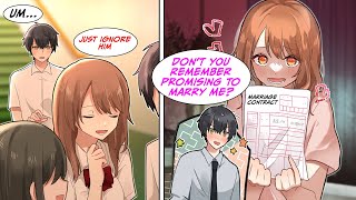 Manga Dub A marriage certificate suddenly arrives at a single mans house RomCom [upl. by Silver212]