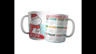 Tazas calendario 2024 15oz con diseño navideño flork [upl. by Eelanna]