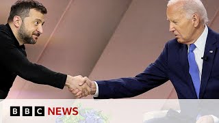 US announces 8 billion in Ukraine aid  BBC News [upl. by Meelak]