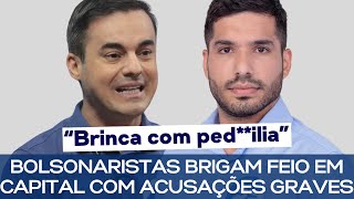 BOLSONARISTAS BRIGAM FEIO EM CAPITAL COM ACUSAÇÕES GRAVES [upl. by Nedyrb]