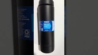 Kobalt 24 oz Water Bottle Heavy Duty Metal Black With Black Lid [upl. by Suhpesoj]