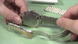 How to Change a Metal Watch Band without Holes in the Case [upl. by Malamud]